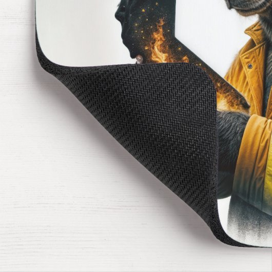 Beer van de brandweer van Californië Muismat (Hoek)