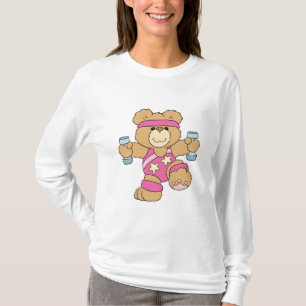 Beer van de fitness van de oefening t-shirt