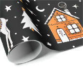 Beer van de gouden en zwarte kerstpolen van de win cadeaupapier (Rol Hoek)