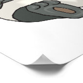 beer van de kleine panda poster (Hoek)