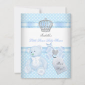 Beer van de kleine prins Baby shower Cute Boy Spot Kaart (Voorkant)