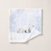 Beer van de lukrake polair bad handdoek (Wasdoekje)