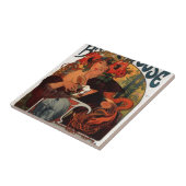 Beer van de Maas door Alphonse Mucha Tegeltje (Zijkant)