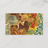 Beer van de Meuse, 1897, ingediend door Alphonse M Visitekaartje (Voorkant)