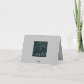 Beer van de Noordelijke Bossen (Majestic Black) Bedankkaart (Achterkant)