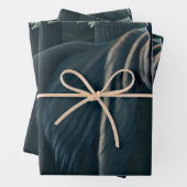 Beer van de Noordelijke Bossen (Majestic Black) Inpakpapier Vel (In situ)