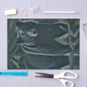 Beer van de Noordelijke Bossen (Majestic Black) Tissuepapier (Craft)