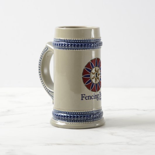 Beer van de omheining bij Prayer Stein Bierpul (Voorkant links)