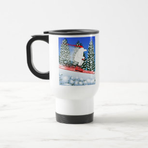 Beer van de Skiing Polar Reisbeker
