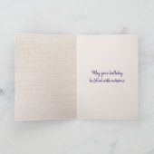 Beer van de verjaardag met hartballonnen kaart (Binnen)