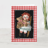 Beer van de verjaardag met Rag Doll Kaart (Voorkant)
