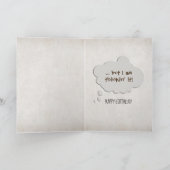 beer van de verjaardagshumor in roodboot kaart (Binnen)