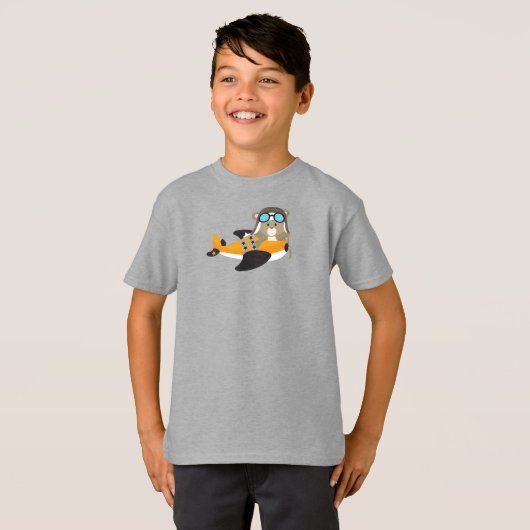 Beer van de vlieger, Beer van de piloot, Beer van T-shirt (Voorkant volledig)