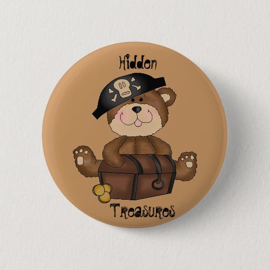 Beer van de vlinderpiet met de Button van de schat (Voorkant)