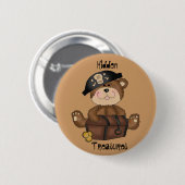 Beer van de vlinderpiet met de Button van de schat (Voorkant /achterkant)