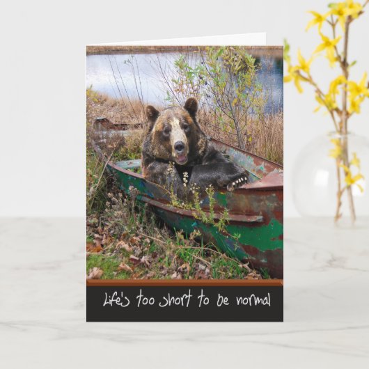 Beer van de zeemacht in de boot kaart (Gele Bloem)