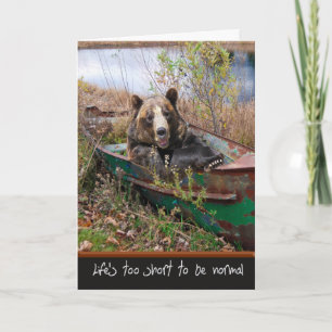 Beer van de zeemacht in de boot kaart