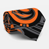 Beer van de zon (Oranje) Stropdas (Opgerold)