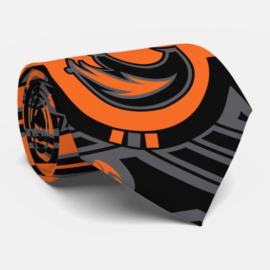 Beer van de zon (Oranje) Stropdas (Opgerold)