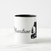 Beer van geelsteen mok (Midden)