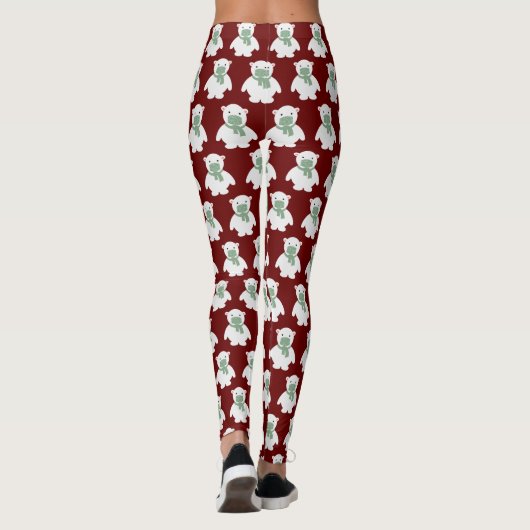 Beer van gemaskeerd polair leggings (Achterkant)