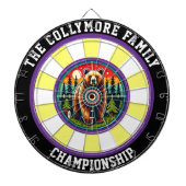 Beer van Grizzly Forest Focus Dartbord (Voorkant)