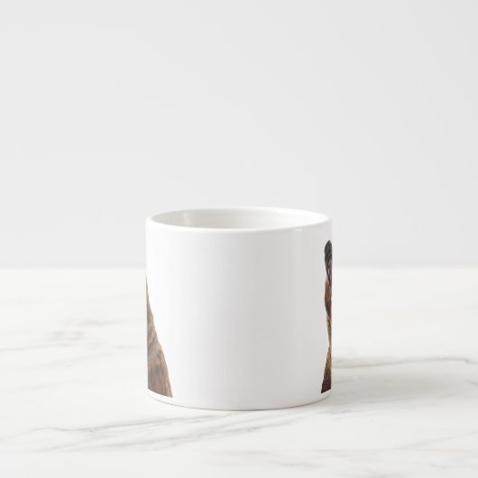 Beer van grizzly - Schilderen in acryl Espresso Kop (Voorkant)