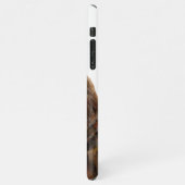 Beer van grizzly - Schilderen in acryl iPhone Hoesje (Linkerkant)