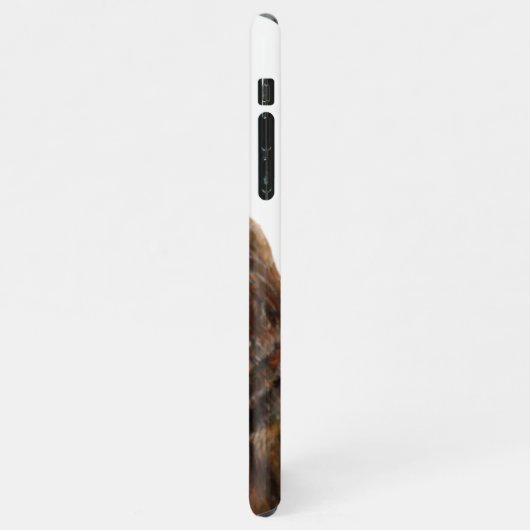 Beer van grizzly - Schilderen in acryl iPhone Hoesje (Linkerkant)