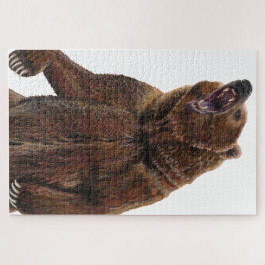 Beer van grizzly - Schilderen in acryl Legpuzzel (Horizontaal)