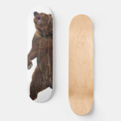 Beer van grizzly - Schilderen in acryl Persoonlijk Skateboard (Voorkant)