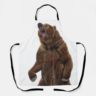 Beer van grizzly - Schilderen in acryl Schort