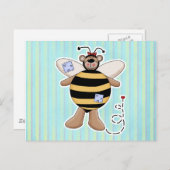 Beer van hartritmepleisters briefkaart (Voorkant / Achterkant)