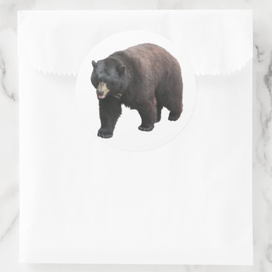 Beer van Helaine Ronde Sticker (Tas)