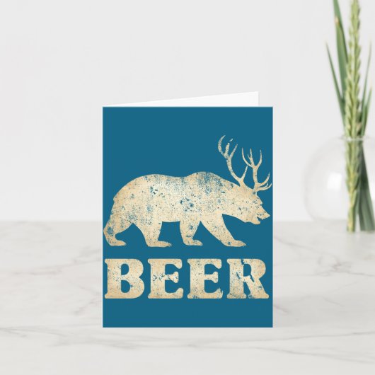 Beer van herten kaart (Voorkant)