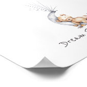 Beer van het baby op het Moon Guestbook Poster (Hoek)