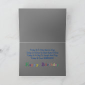 Beer van het boekje van het kleine speldenboekje bedankkaart (Binnen)