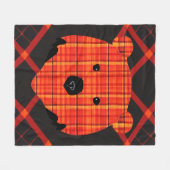 Beer van het boekje van het kleine speldenboekje fleece deken (Voorkant (Horizontaal))