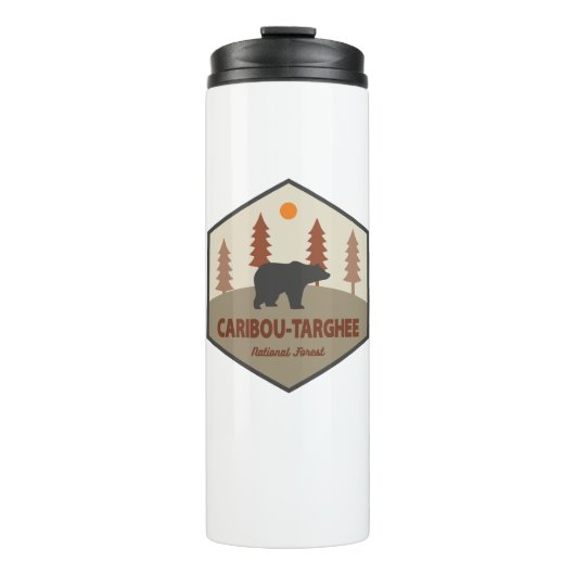 Beer van het Caribou-Targhee National Forest Thermosbeker (Voorkant)