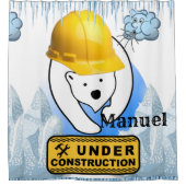 Beer van het gordijngordijn in aanbouw douchegordijn (Voorkant)