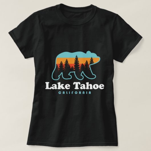Beer van het meer van Tahoe California Hiking Pull T-shirt (Design voorkant)