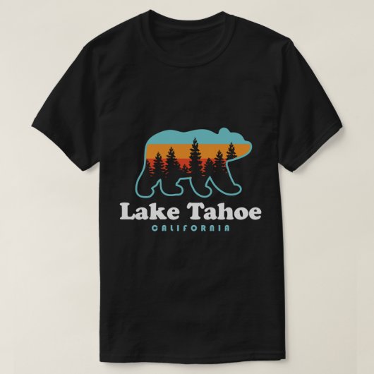 Beer van het meer van Tahoe California Hiking Pull T-shirt (Design voorkant)