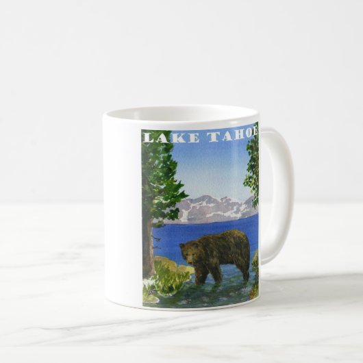 Beer van het meer van Tahoe Koffiemok (Voorkant rechts)