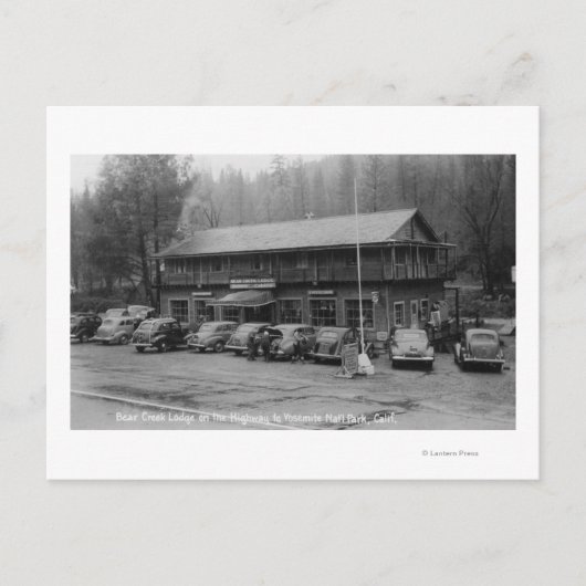 Beer van het Nationaal Park Yosemite Creek Lodge Briefkaart (Voorkant)