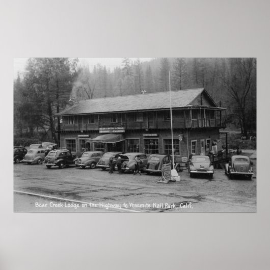 Beer van het Nationaal Park Yosemite Creek Lodge Poster (Voorkant)