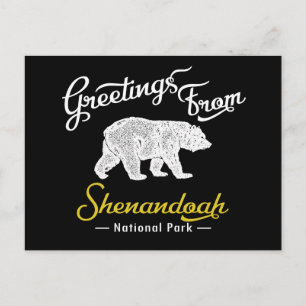 Beer van het nationale park Shenandoah Briefkaart