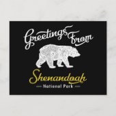 Beer van het nationale park Shenandoah Briefkaart (Voorkant)