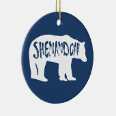 Beer van het nationale park Shenandoah Keramisch Ornament (Rechts)