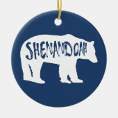 Beer van het nationale park Shenandoah Keramisch Ornament (Voorkant)