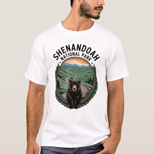 Beer van het nationale park Shenandoah T-shirt (Voorkant)